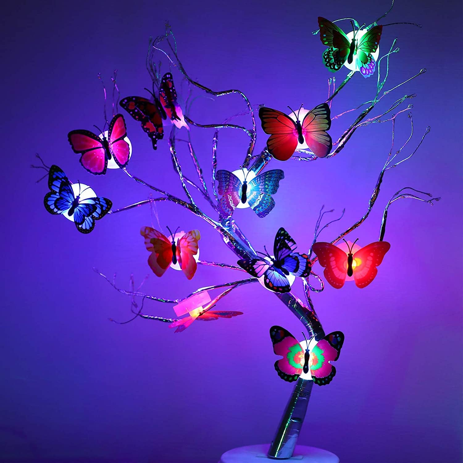 6278 The Butterfly 3D Night Lamp Comes with 3D Illusion Design Suitable for Drawing Room, Lobby. DeoDap 6278 The Butterfly 3D Night Lamp Comes with 3D Illusion Design Suitable for Drawing Room, Lobby. DeoDap